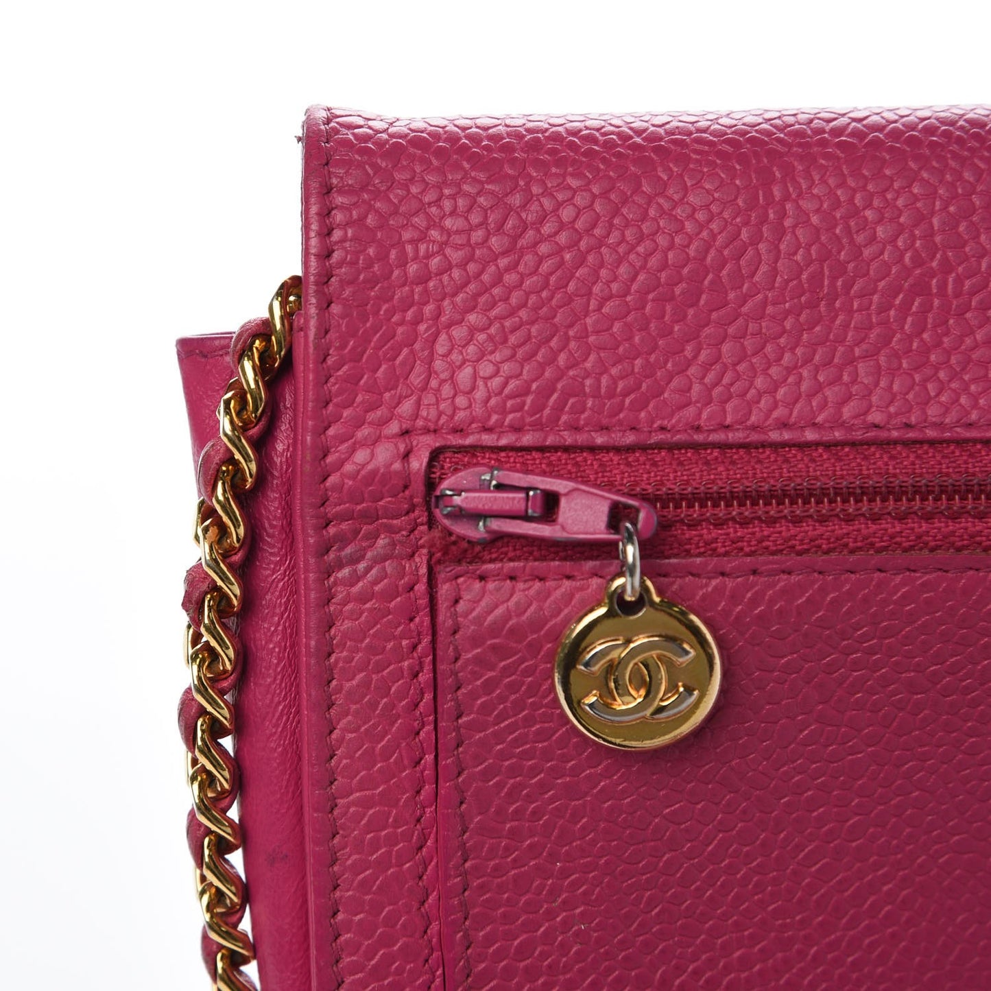 Caviar Timeless CC Wallet On Chain WOC Dark Pink