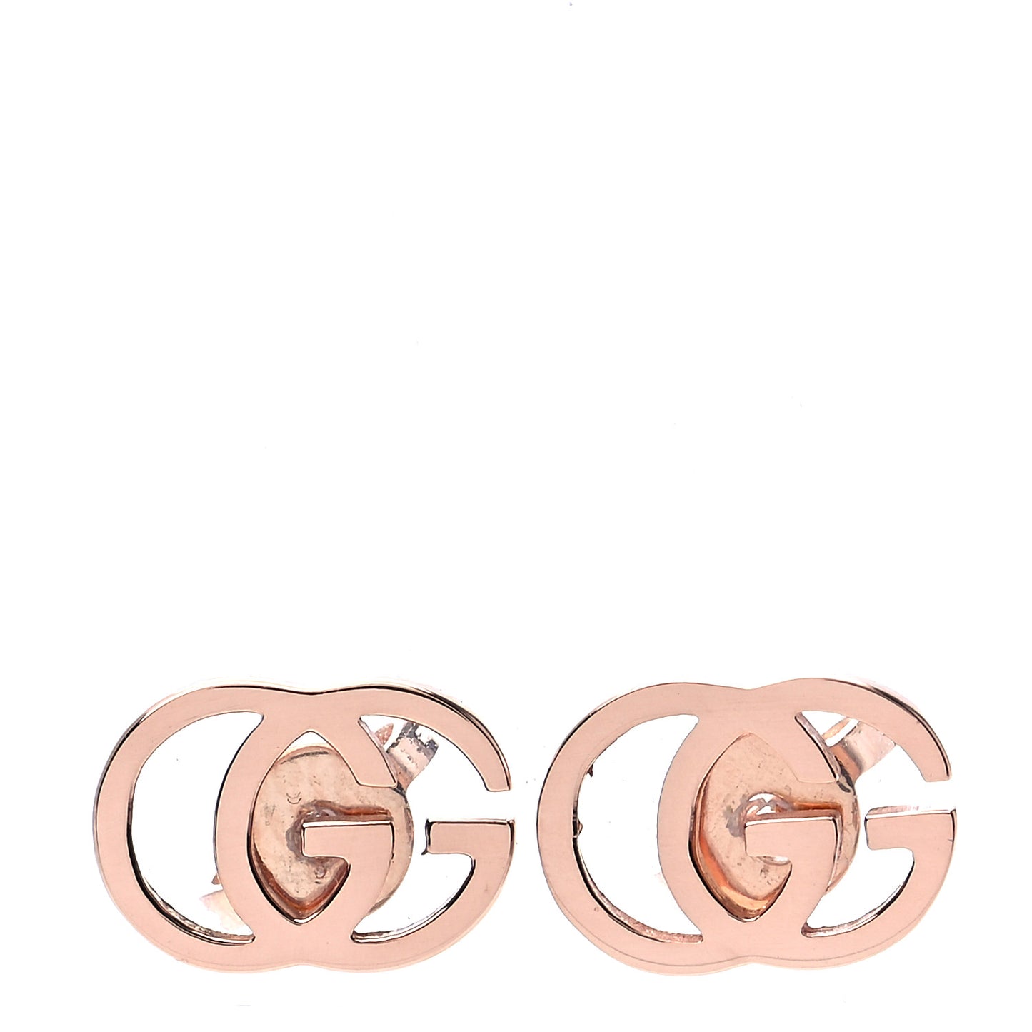 18K Yellow Gold GG Tissue Stud Earrings