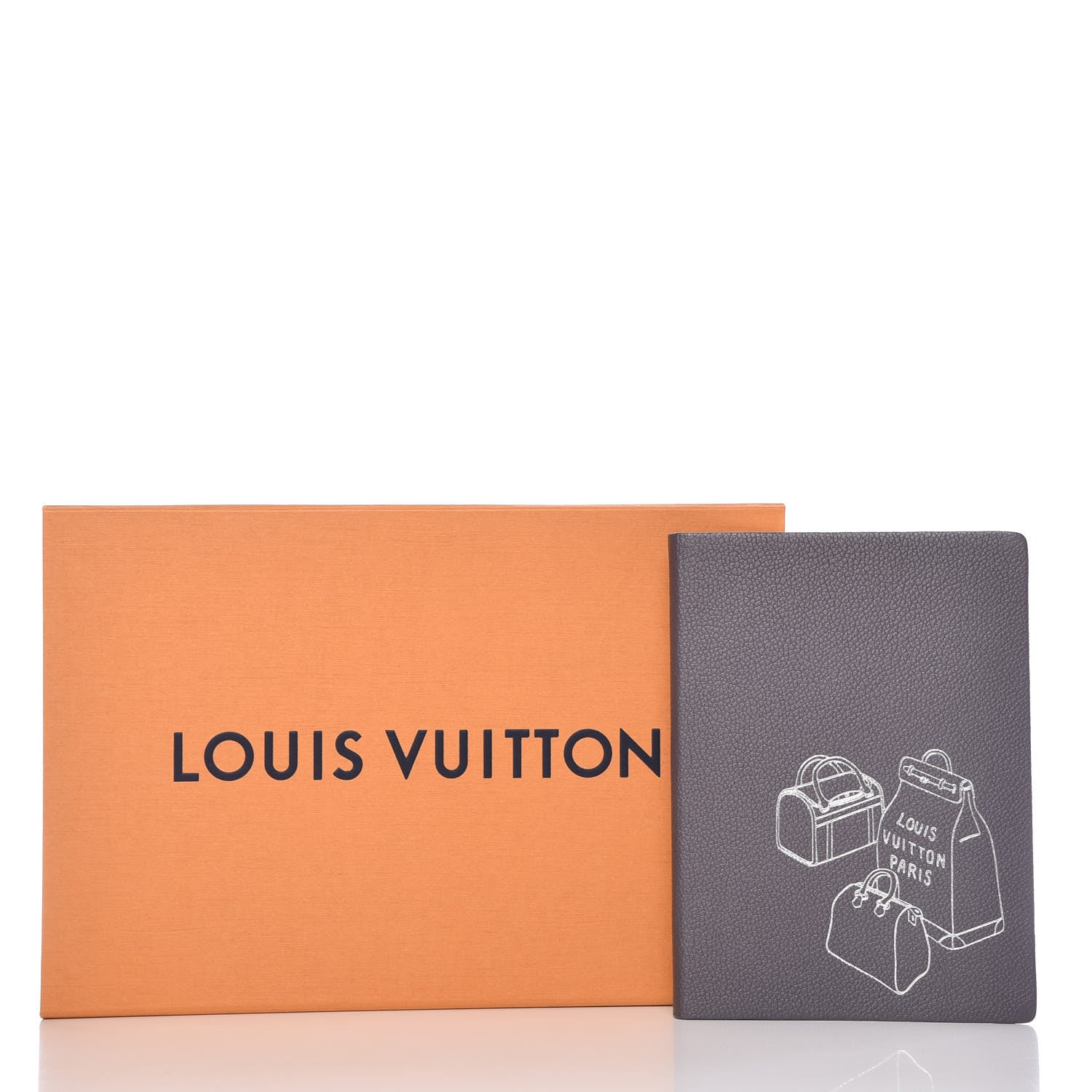 Louis Vuitton Taurillon Notebook MM Gris 7 of 7