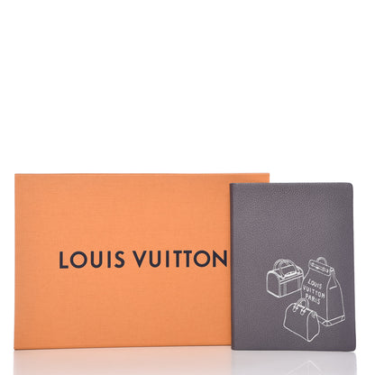 Louis Vuitton Taurillon Notebook MM Gris 7 of 7
