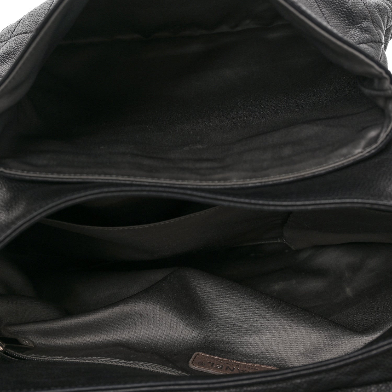 Chanel Caviar Stitched Pocket In The City Hobo Black 5 of 11