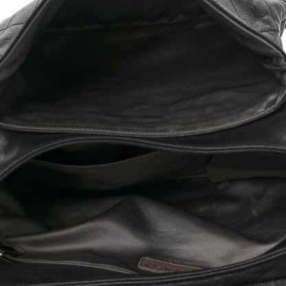 Chanel Caviar Stitched Pocket In The City Hobo Black 5 of 11
