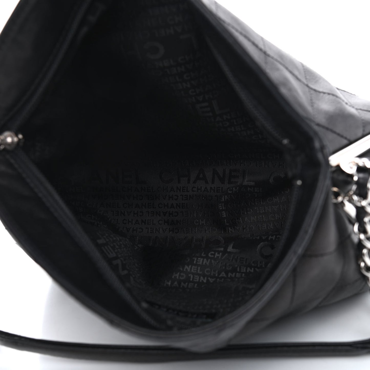Lambskin Stitched Medium Ultimate Soft Tote Black