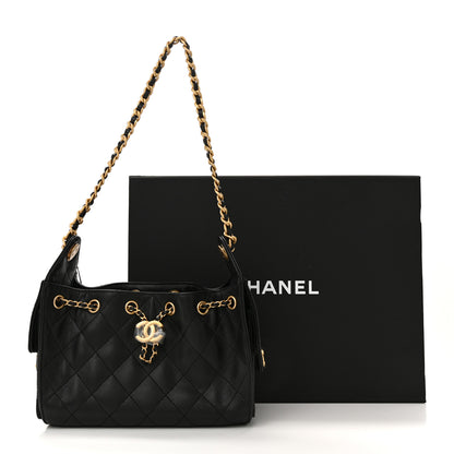Chanel Caviar Quilted Mini Chanel 25 Handbag Black 11 of 11
