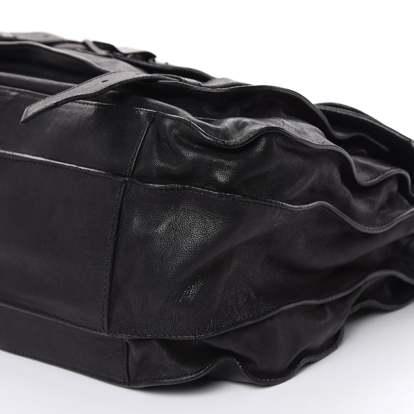 Lambskin PS1 Large Satchel Black