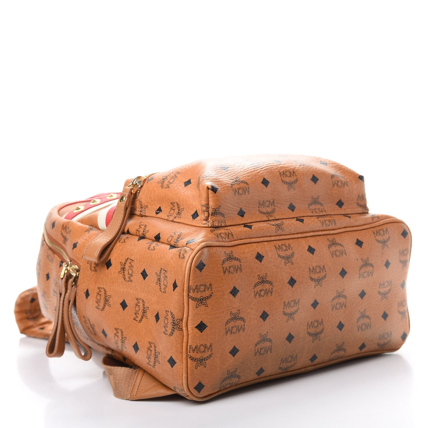 Visetos Studded Medium Stark London Olympic Backpack Cognac