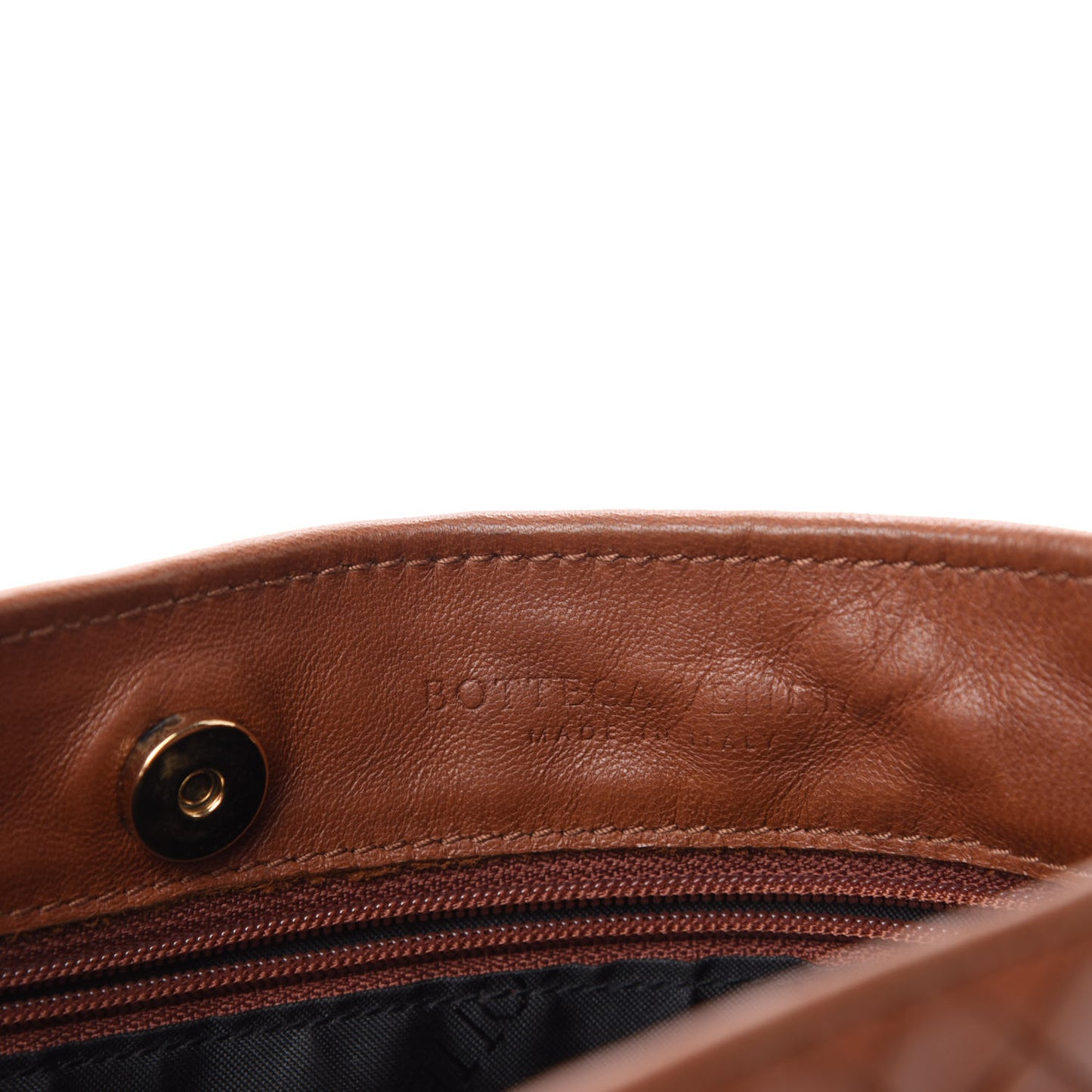 Nappa Intrecciato Small Shoulder Bag Light Brown