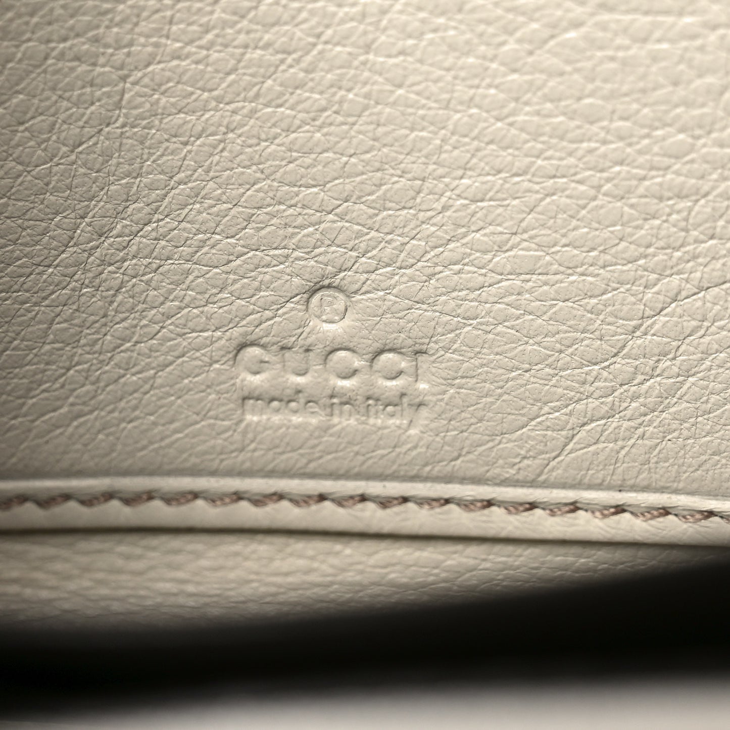 Guccissima GG Pierce Zip Around Wallet White