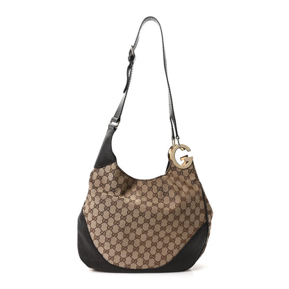 Gucci Monogram Medium Charlotte Hobo Brown 1 of 10
