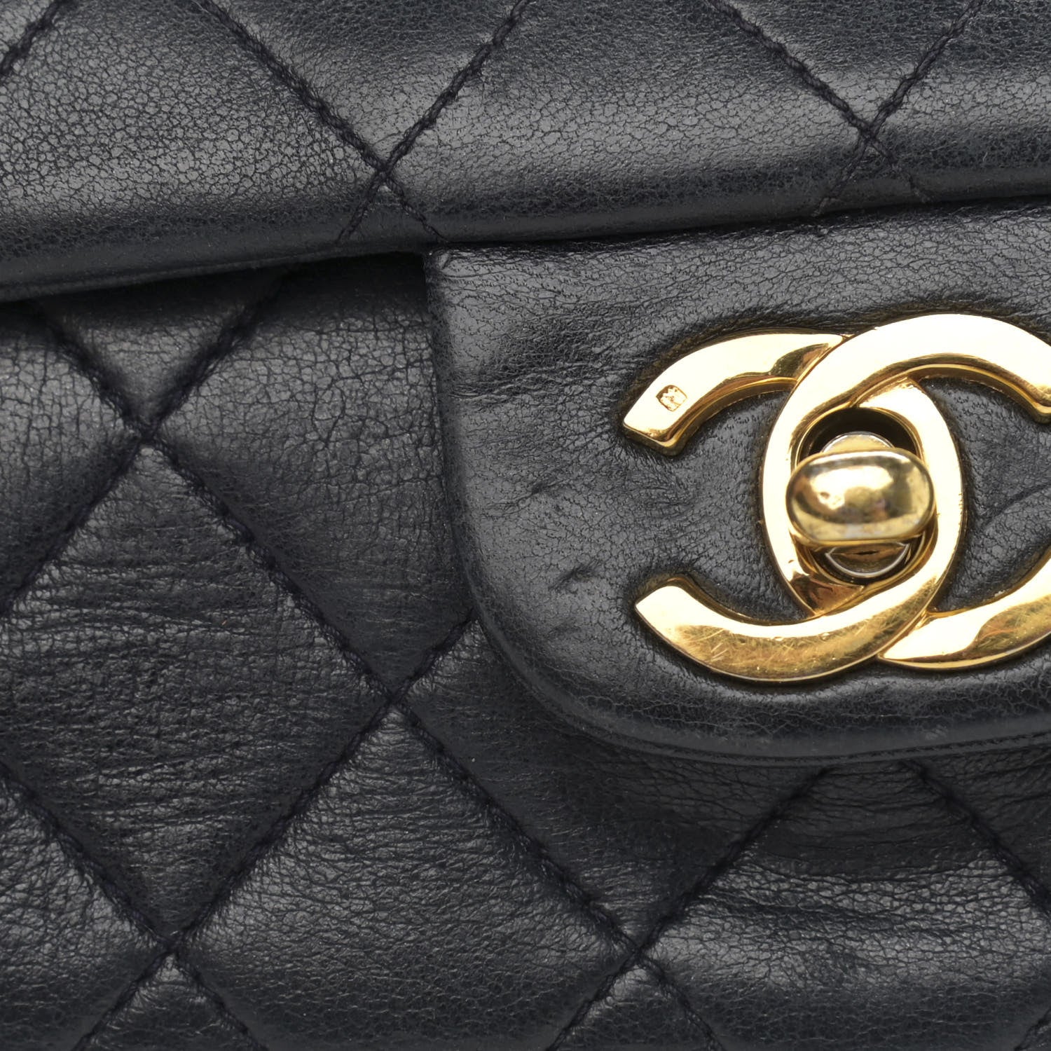 Chanel Lambskin Quilted Small Double Flap Navy 20 of 20