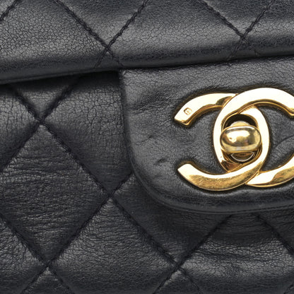 Chanel Lambskin Quilted Small Double Flap Navy 20 of 20
