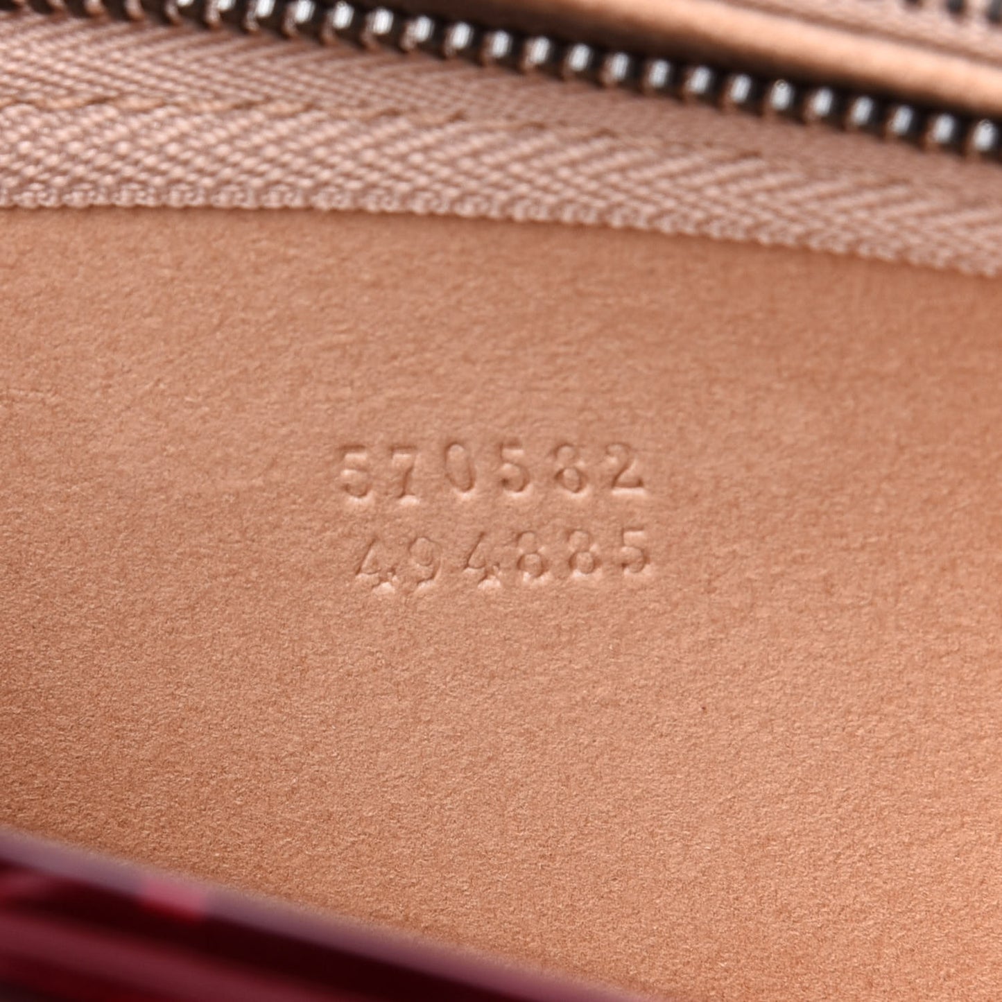 Calfskin Knuckle Flat Clutch Oxblood