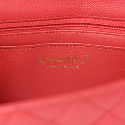 Chanel Caviar Quilted Mini Rectangular Flap Dark Pink 6 of 10