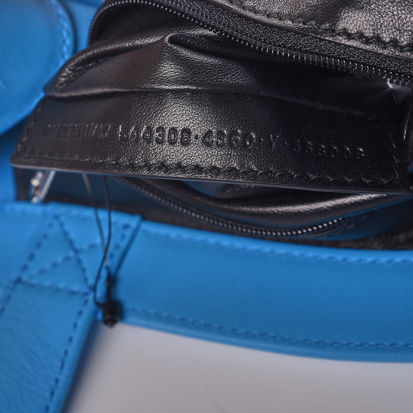 Calfskin Kittens Market Shopper Turquoise