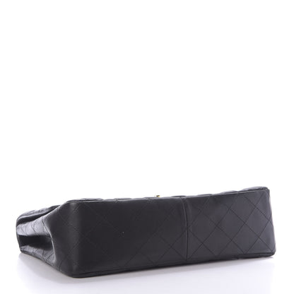 Chanel Lambskin Quilted Jumbo Single Flap Black 4 of 10