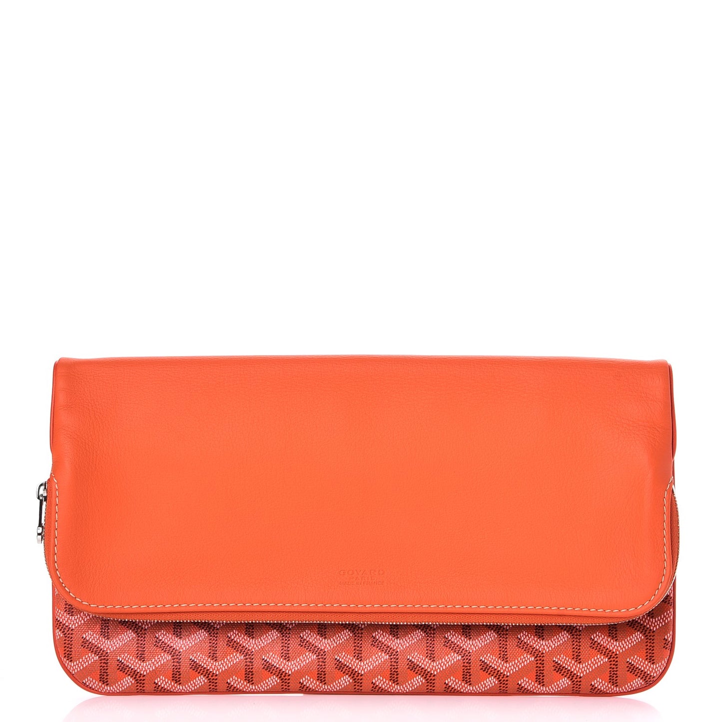 Goyardine Sainte Marie Soft Clutch Orange