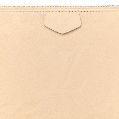 Louis Vuitton Empreinte Monogram Giant Multi Pochette Accessories Large Pochette Cream 7 of 10