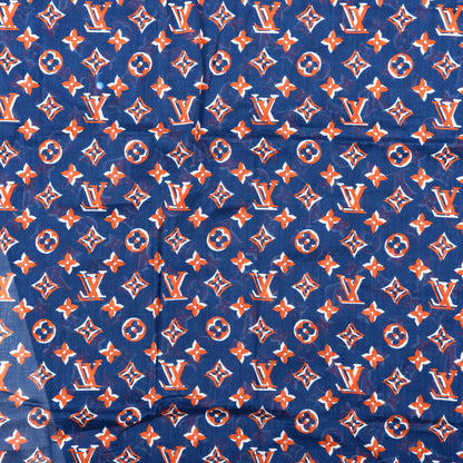 Louis Vuitton Cotton Monogram Taigarama Stole Cobalt 3 of 4