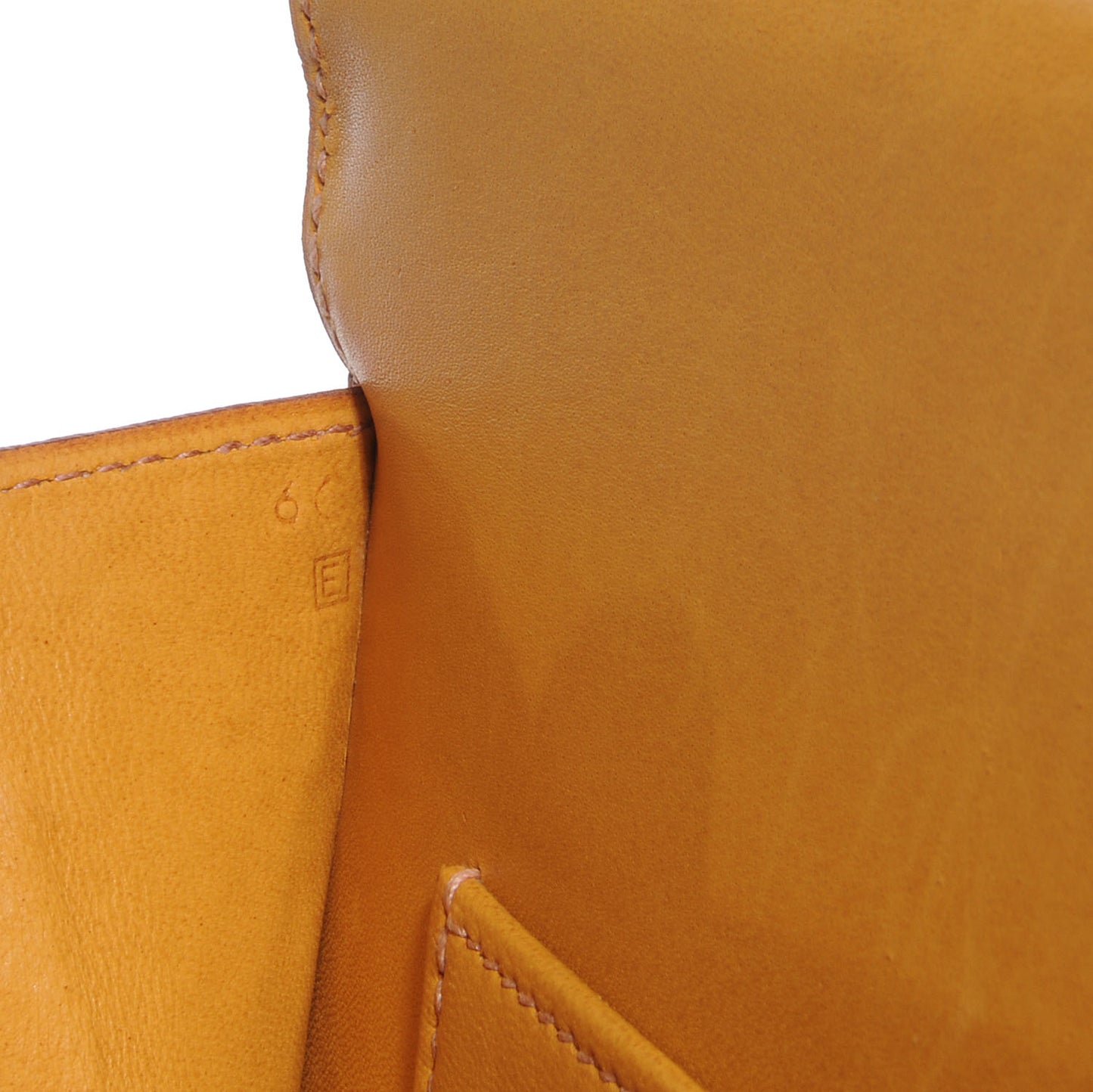 Ostrich Envelope Shoulder Bag Saffron