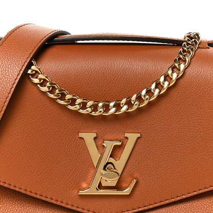 Louis Vuitton Grained Calfskin Lockme Oxford Cognac 10 of 13