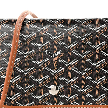 Goyard Goyardine Plumet Wallet Clutch Black Gold 7 of 9