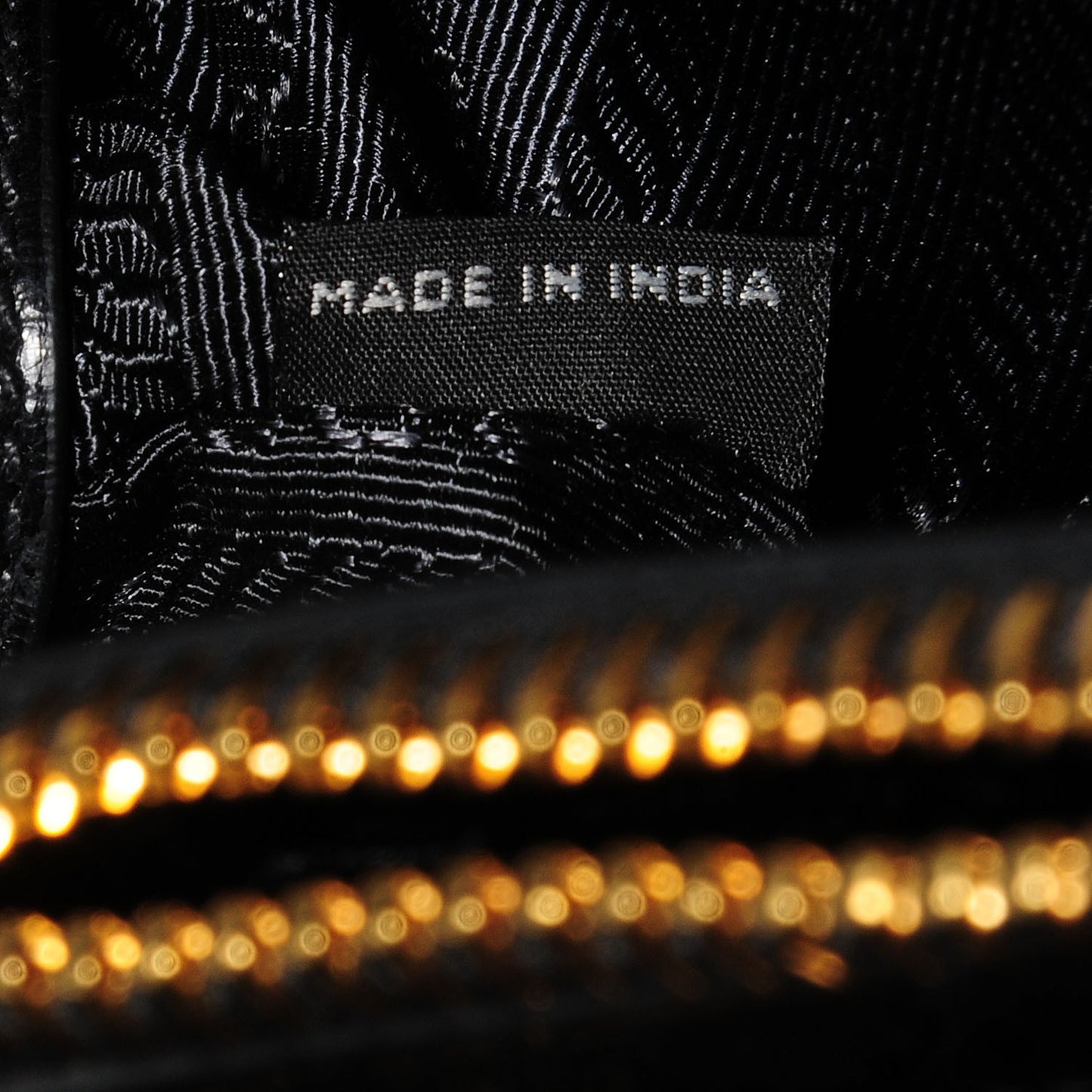 Vitello Shine Tote Nero Black