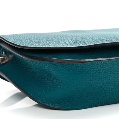 Hermes Taurillon Clemence Chevre Mysore Saut 25 Vert Bosphore 9 of 10