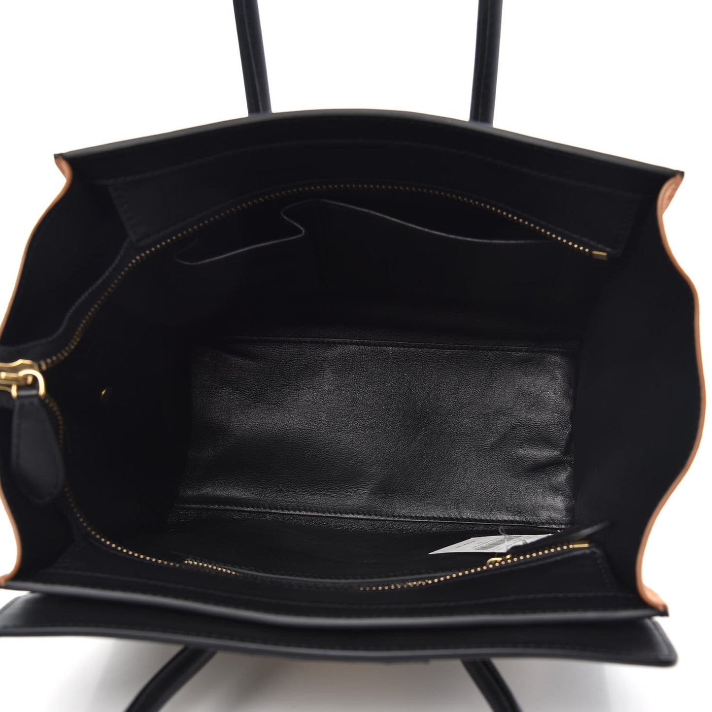 Satin Calfskin Suede Micro Tri-Color Luggage Seashell