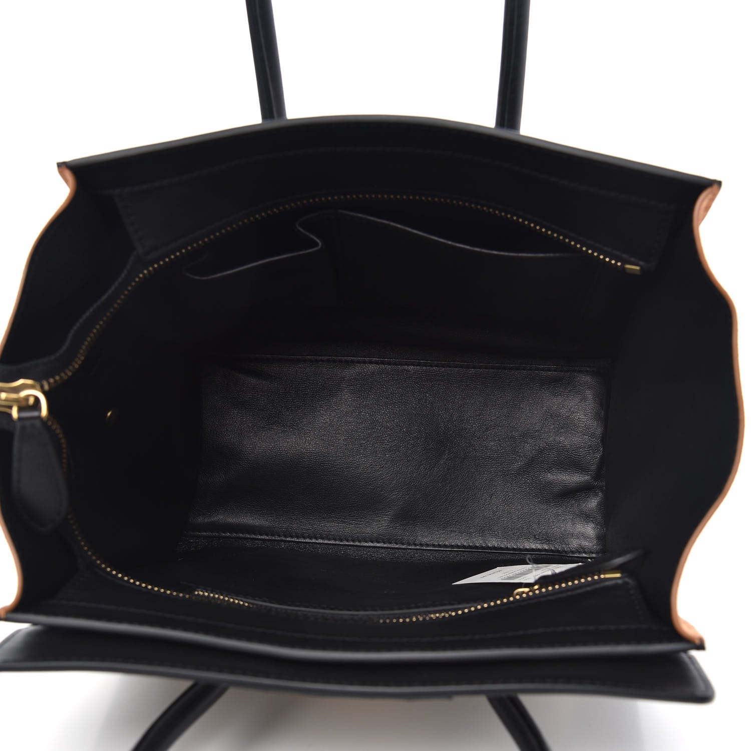 Celine Satin Calfskin Suede Micro Tri-Color Luggage Seashell 5 of 13