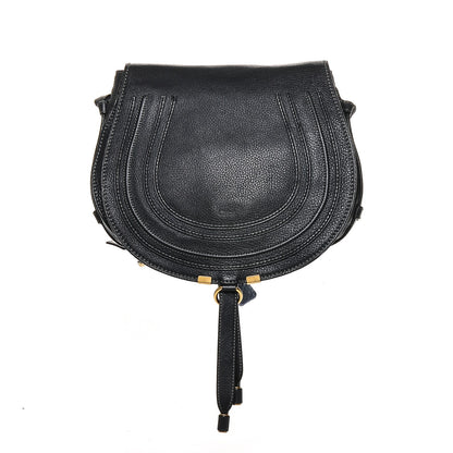 Chloe Calfskin Medium Marcie Round Crossbody Bag Black 1 of 6