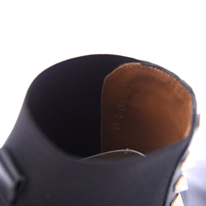 Valentino Garavani Calfskin Rockstud Beatle Chelsea 20mm Ankle Boots 40 Black 8 of 9