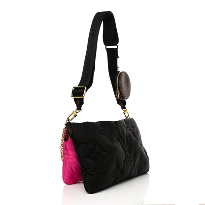 Louis Vuitton Econyl Monogram Pillow Maxi Multi Pochette Accessories Black Fuchsia 3 of 11