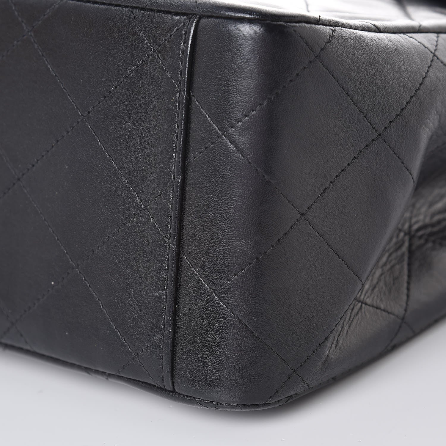 Chanel Lambskin Quilted XL Jumbo Single Flap Black 14 of 14