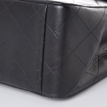 Chanel Lambskin Quilted XL Jumbo Single Flap Black 14 of 14