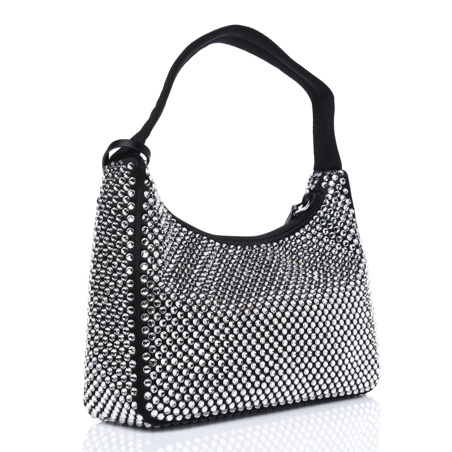Prada Satin Crystal Mini Re-Edition 2000 Bag Cristal 3 of 10