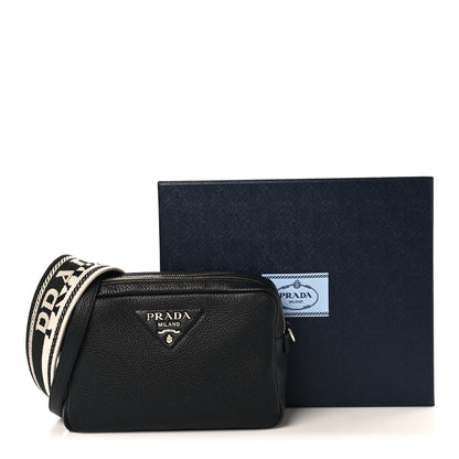 Prada Vitello Daino Soft Camera Crossbody Black 11 of 11