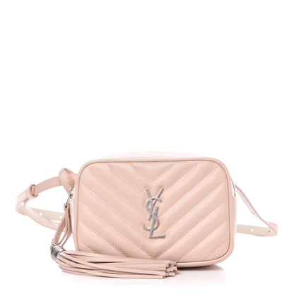 Saint Laurent Calfskin Matelasse Monogram Lou Belt Bag Rose Poudre 1 of 11