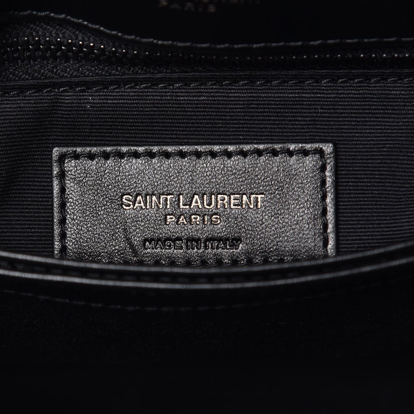 Calfskin Y Quilted Monogram Toy Loulou Crossbody Bag Black