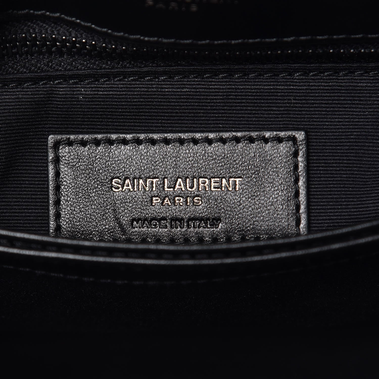 Saint Laurent Calfskin Y Quilted Monogram Toy Loulou Crossbody Bag Black 6 of 8