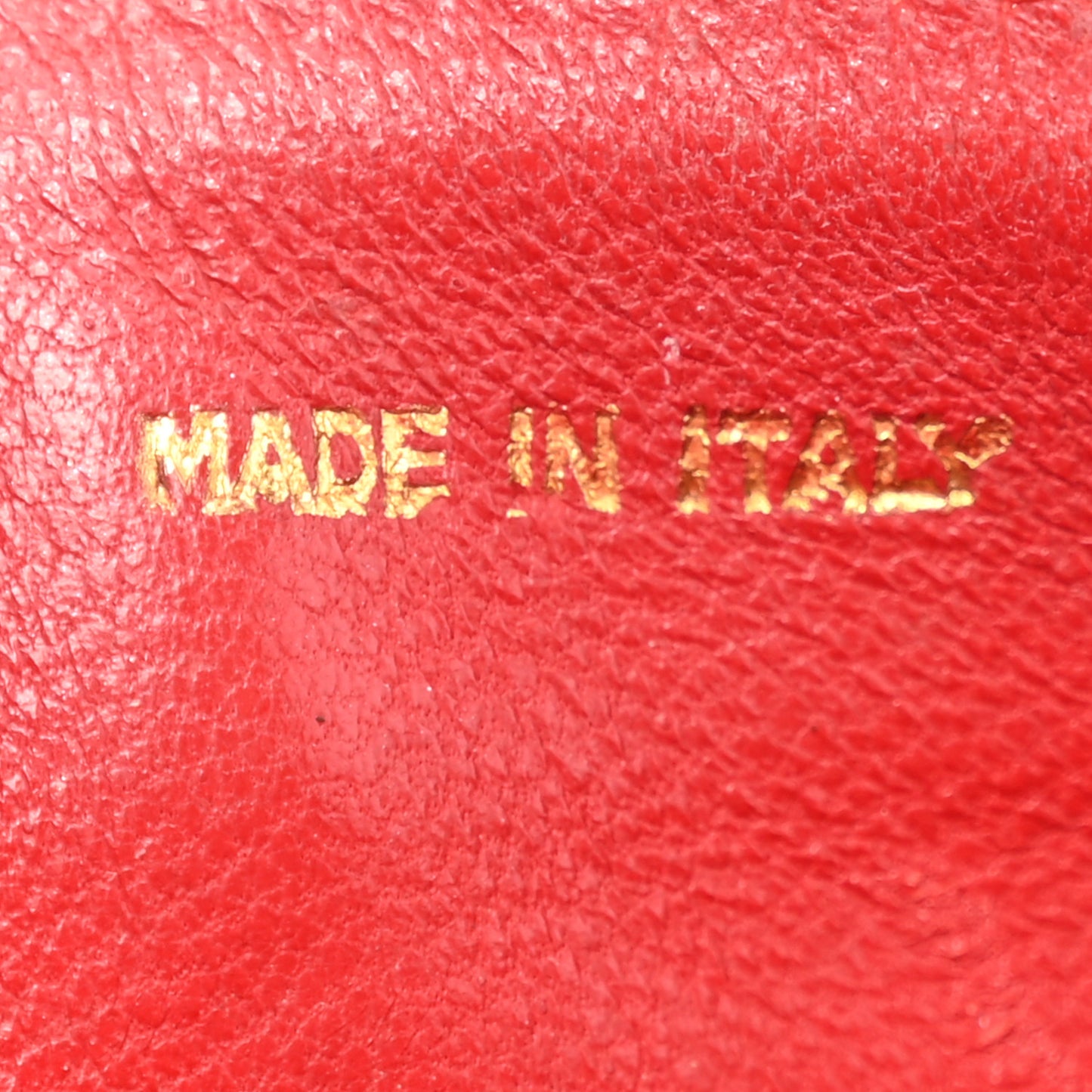 Lizard CC Mini Flap Bag Red