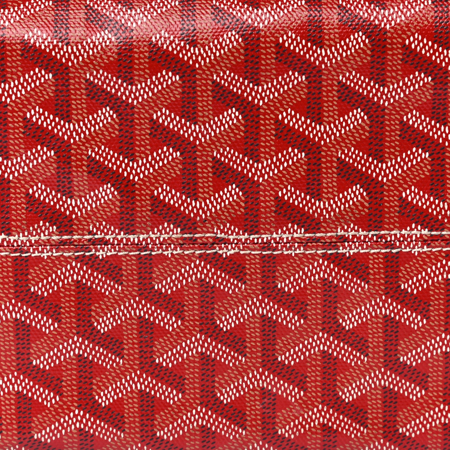 Goyardine Voltaire Tote Red