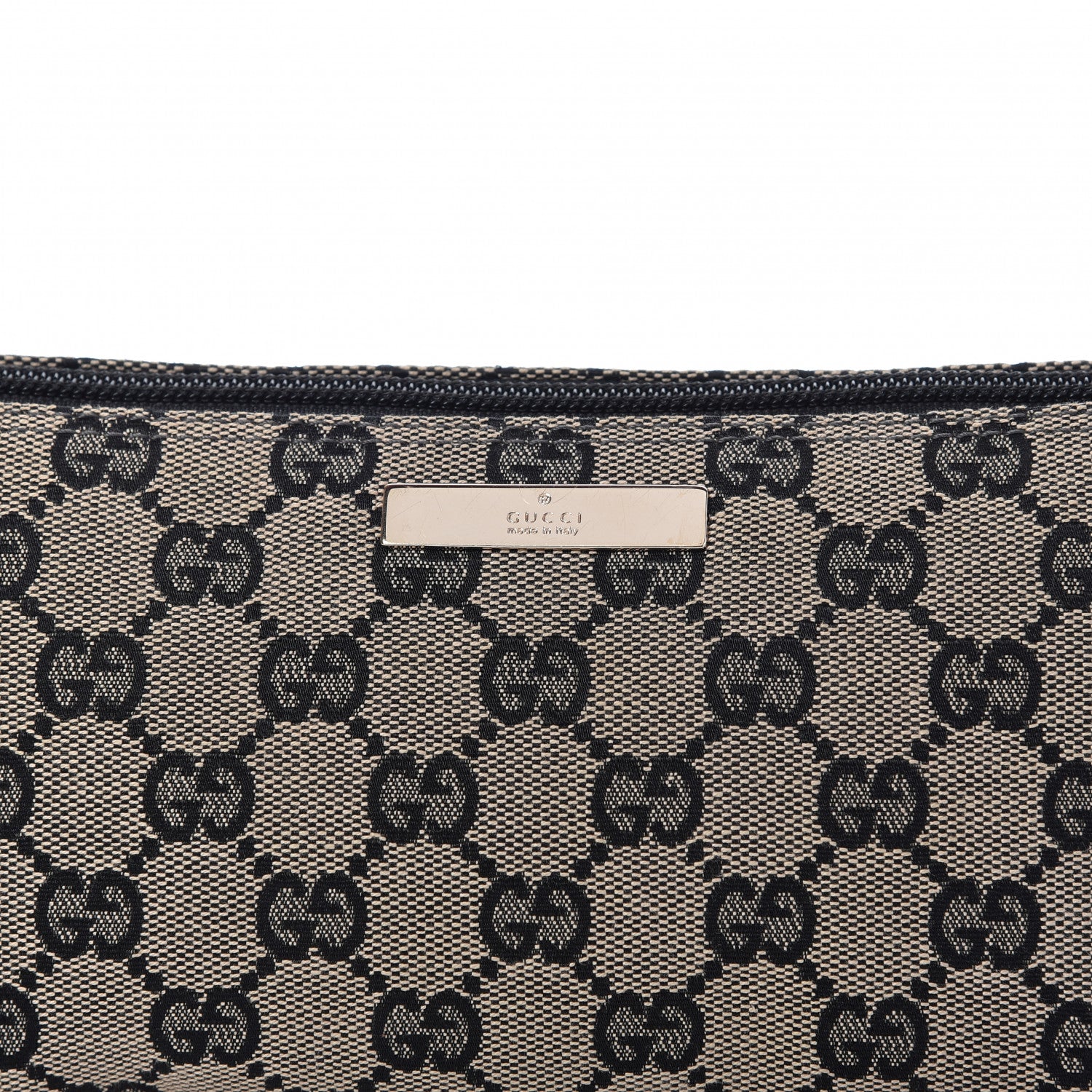 Gucci Monogram Boat Pochette Black Red 10 of 10