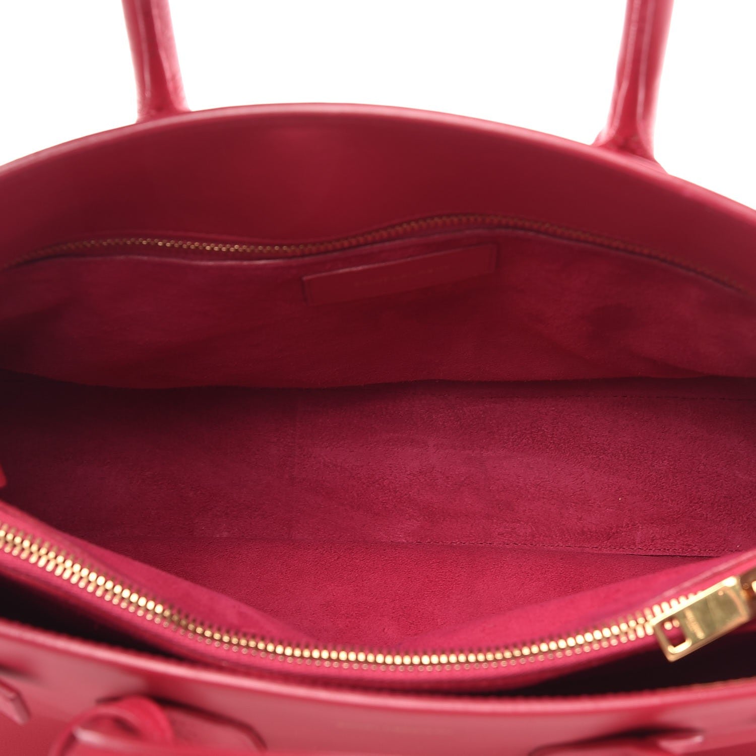Saint Laurent Calfskin Small Sac De Jour Lipstick Fuchsia 6 of 16