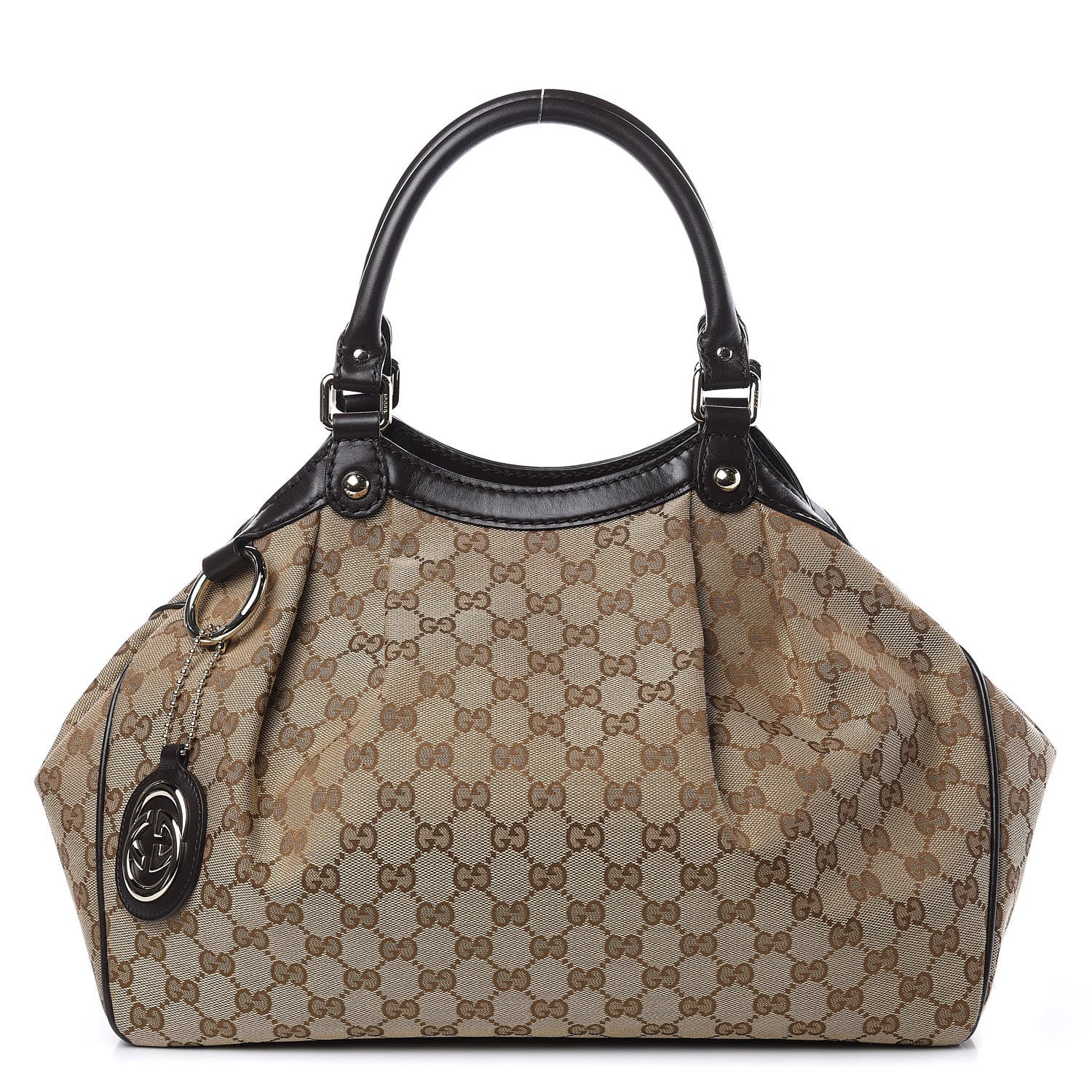 Gucci Monogram Medium Sukey Tote Dark Brown 1 of 11