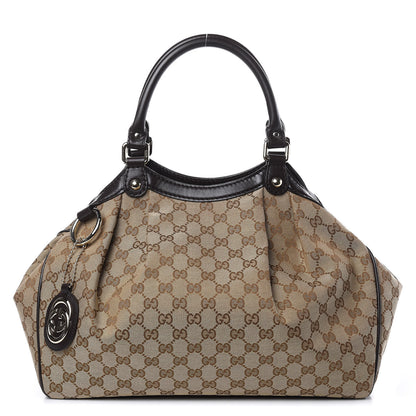 Gucci Monogram Medium Sukey Tote Dark Brown 1 of 11