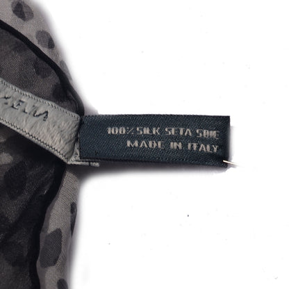 Alexander McQueen Silk Chiffon Skull Scarf White 6 of 7