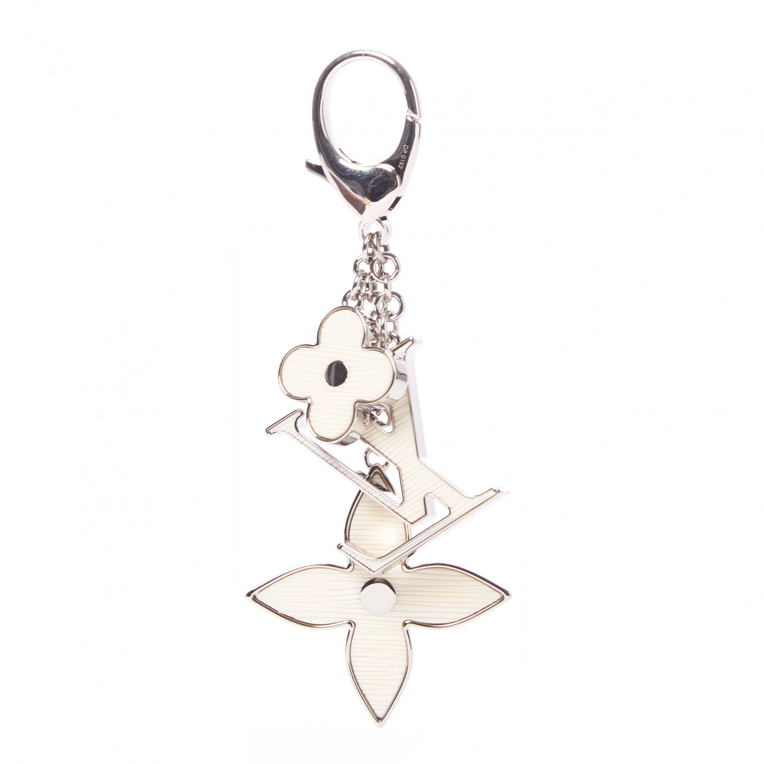 Louis Vuitton Fleur d Epi Bag Charm Ivory 3 of 6