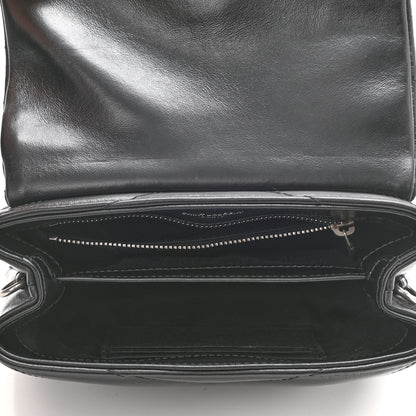 Saint Laurent Calfskin Y Quilted Monogram Toy Loulou Crossbody Bag Black 5 of 12