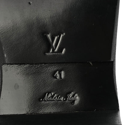 Louis Vuitton Calfskin Canvas Monogram Metropolis Flat Ranger Boots 41 Khaki Black 6 of 9