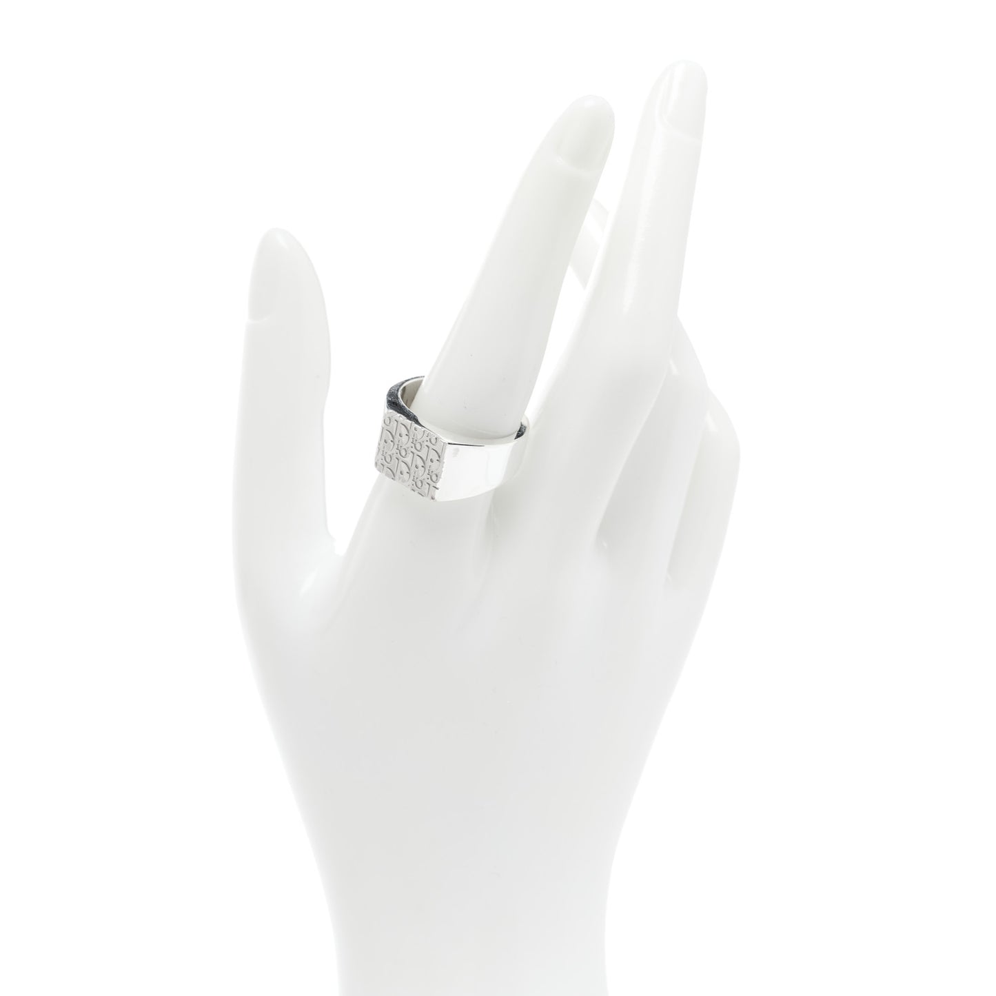 Sterling Silver Oblique Signet Ring 60 9